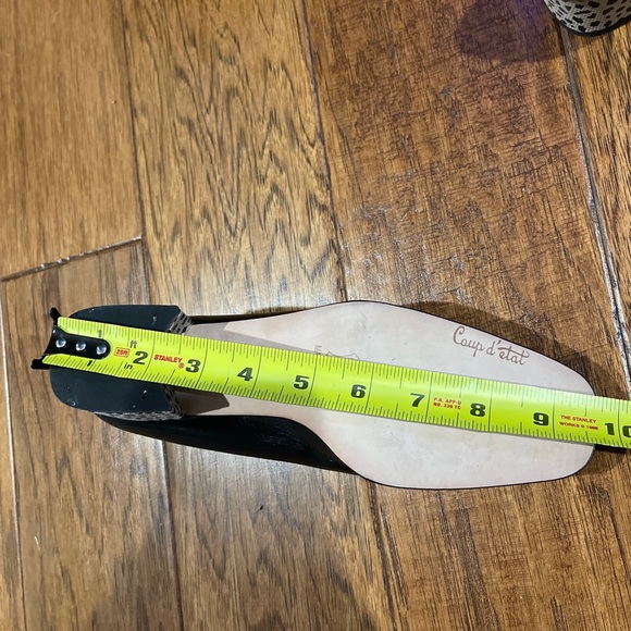 Coup d’etat Vintage Heels Black Cheetah Size 7.5 AA Narrow Round Toe Wanton2 EUC - Picture 16 of 16